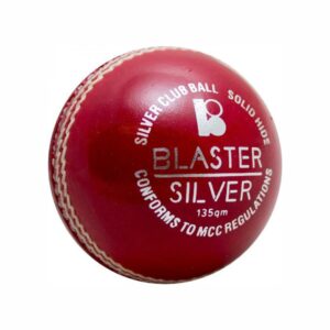 Blaster Silver Red Cricket Ball 135g 2PCE