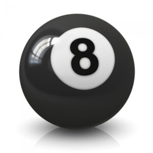 Black Pool Ball (8)