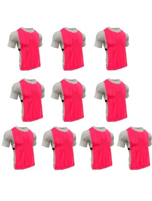 MESH BIBS ASSORTED COLOURS SET OF 10